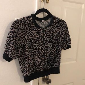Leopard (short) cardigan